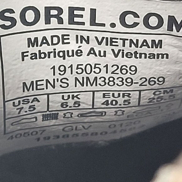 Sorel Men's Brown Leather Ankle Chelsea Boots NM3839-269 US Size 7.5 - Picture 8 of 8